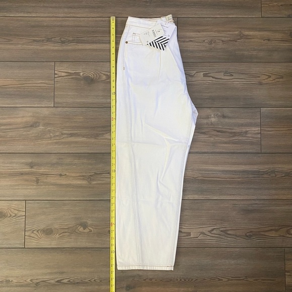 Free People X Sandrine Rose High Waist White Buckle Pants - NEW - Picture 10 of 11